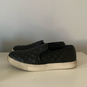 Steve Madden quilted leather slip ons